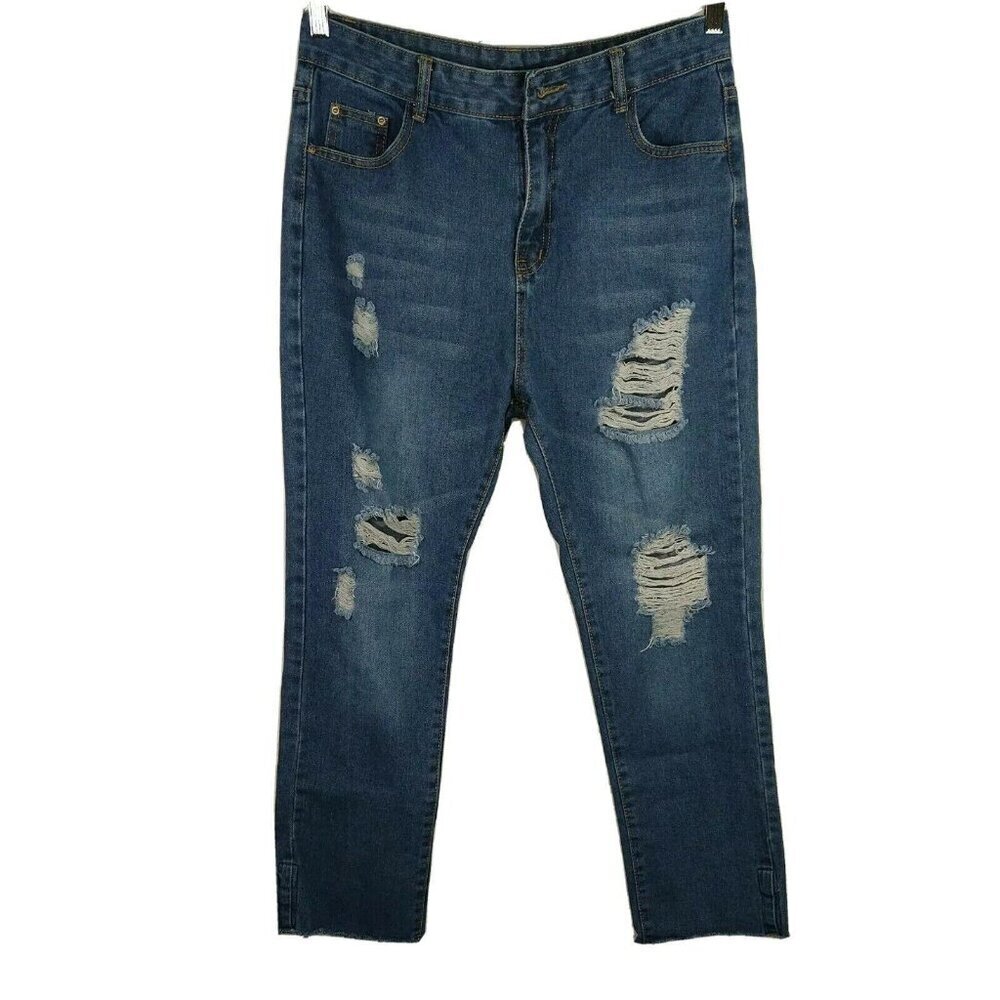 Unbranded Ripped Straight Jeans Juniors Size XL